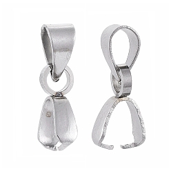 Нержавеющая Сталь Цвет Устойчивы к потускнению 304 нержавеющая сталь для ледорубов, цвет нержавеющей стали, щепотка залог: 9x6.5x2.5 мм, отверстие : 3x4 мм