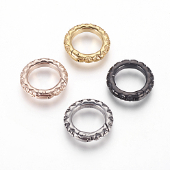 Mixed Color 304 Stainless Steel Spring Gate Rings, O Rings, Mixed Color, 18x3.5mm, Inner Diameter: 12mm