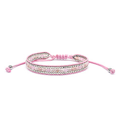 pink Bohemian Crystal Beaded Friendship Bracelet for Women