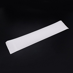 Белый Нескользящие наклейки на подошву tpr (термопластичная резина), прямоугольные, белые, 500x100x0.8 мм