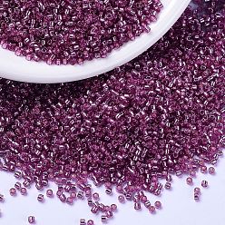(DB2162) Окрашенная Гортензия Дуракоат с Серебряной Подкладкой Бусины miyuki delica, цилиндр, японский бисер, 11/0, (db 2162) окрашенная в серебристый цвет гортензия, 1.3x1.6 мм, отверстие : 0.8 мм, Около 2000 шт / 10 г