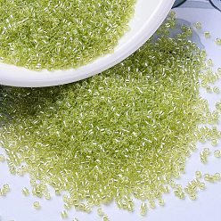 (DB1888) Прозрачный Шартрезский Блеск Бусины miyuki delica, цилиндр, японский бисер, 11/0, (дБ 1888) прозрачный зеленовато-желтый блеск, 1.3x1.6 мм, отверстие : 0.8 мм, Около 2000 шт / 10 г