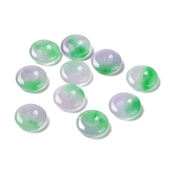 Myanmar Jade Natural Myanmar Jade/Burmese Jade Pendants, Dyed, Donut/Pi Disc Charms, 16x4~5mm, Hole: 2.5mm