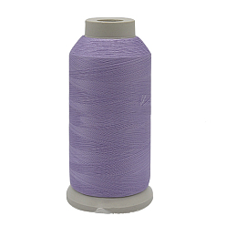 Lilac 150D/2 Luminous Polyester Sewing Thread, Glow in Dark, Polyester Cord for Jewelry Making, Lilac, 0.2mm, 1000 yards/roll