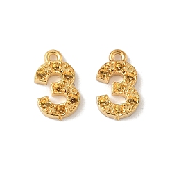 Золотой 304 Настройки горный хрусталь из нержавеющей стали кулон, число, золотые, 8x5x1.5 мм, отверстие : 0.8 мм, пригодный для стразов 1 мм