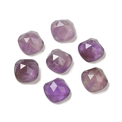 Аметист Природный аметист кабошонов, граненые, квадратный, 7x7x3.5 мм