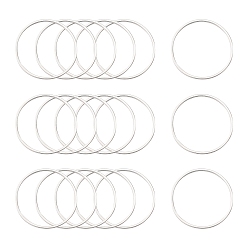 Silver Brass Linking Rings, Silver, 10x0.7~1mm