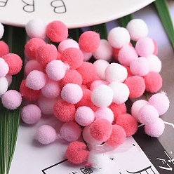 Pearl Pink DIY Doll Craft Polyester High-elastic Pom Pom Ball, RoundDecorations, Pearl Pink, 1.5cm