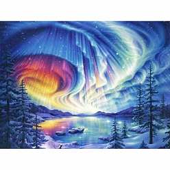 Colorful DIY Sky Scenery Diamond Painting Kits, including Resin Rhinestones, Diamond Sticky Pen, Tray Plate and Glue Clay, Colorful, 300x400mm