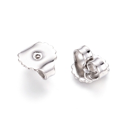 Stainless Steel Color 201 Stainless Steel Friction Ear Nuts, Stainless Steel Color, 8.5x9x4.5mm, Hole: 1mm