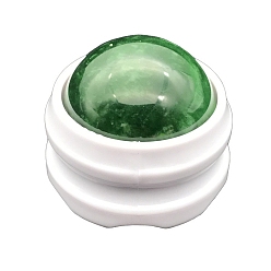 Green Resin Massage Roller Ball, with Plastic Findings, Handheld Relax Tool for Sore Muscles Relief Relaxing, Green, 65x61mm