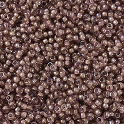 (RR337) Lined Cinnamon Luster MIYUKI Round Rocailles Beads, Japanese Seed Beads, 11/0, (RR337) Lined Cinnamon Luster, 11/0, 2x1.3mm, Hole: 0.8mm, about 5500pcs/50g