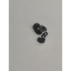 Черный 316 ушные гайки из хирургической нержавеющей стали, ионное покрытие (ip), чёрные, 4.5x5.5x3 мм, отверстие : 1 мм