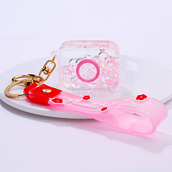 2.Camera-Pink Cute Cartoon 5-Star Oil Keychain Candy Ocean Keyring Creative Flower Camera Pendant