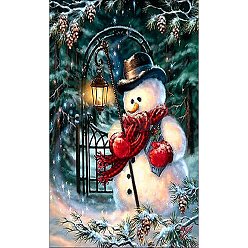 Lighthouse DIY Christmas Snowman Rectangle Diamond Painting Kit, Including Resin Rhinestones Bag, Diamond Sticky Pen, Tray Plate and Glue Clay, Lighthouse, 300x200mm