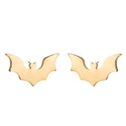 388 Golden Cute Animal Ear Studs: Bat Rabbit Bird Cat Halloween Earrings