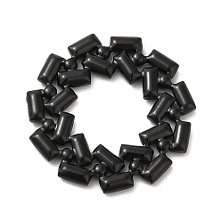 Electrophoresis Black 304 Stainless Steel Linking Rings, Flat Round, Electrophoresis Black, 25x2mm, Inner Diameter: 11.5x12.5mm
