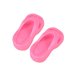Pink Plastic Doll Flip Flops Slipper, Doll Making Supplies, for American Doll Accessories, Pink, 22mm
