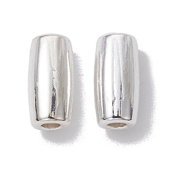 Silver Alloy Spacer Beads, Long-Lasting Plated, Column Shape, Silver, 10.5x5mm, Hole: 2mm