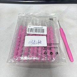 (52) Непрозрачная лаванда Крючок для вязания с алюминиевой ручкой tpr, разноцветные, 140x11.5 мм, штифты : 3 мм, 10 шт / комплект