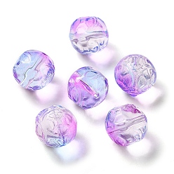 Dark Orchid Transparent Glass Beads, Cube, Dark Orchid, 12x12x12mm, Hole: 1.4mm