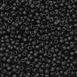 (49F) Opaque Frost Jet Тохо 6/0 круглые бусины, японский бисер, (49 f) непрозрачная морозная струя, 4 мм, отверстие : 1.5 мм, Около 7570 шт / фунт