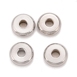 Stainless Steel Color 304 Stainless Steel Spacer Beads, Donut, Stainless Steel Color, 8x2.5mm, Hole: 3mm