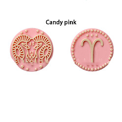 Aries Twelve Twelve Constellations Food Grade Eco-Friendly Silicone Focal Beads, Aries, 25mm