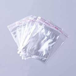 Clear OPP Cellophane Bags, Rectangle, Clear, 10x7cm, Unilateral Thickness: 0.02mm, Inner Measure: about 8x7cm