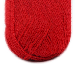 Red Acrylic Fiber Yarn, for Weaving, Knitting & Crochet, Red, 2mm, about 114.83 Yards(105m)/Skein
