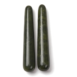 Chinese Jade Натуральные китайские нефритовые массажные палочки, массажная палочка, массажные инструменты, гуа-ша соскабливающая палочка, конус, 109x20 мм
