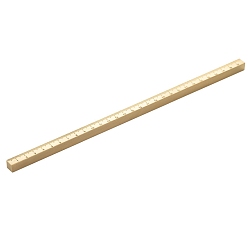 Golden Brass Ruler, for Office School Home Supplies, Golden, 30x1x1cm