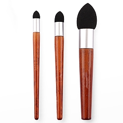 Chocolate 3Pcs Plastic & Sponge Pen, Washable Sketch Rubbing Sponge Brush, Reusable Sketch Drawing Art Blenders Tools for Artist, Chocolate, 12~13cm