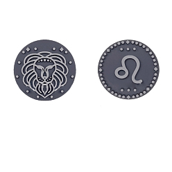 Leo Twelve Twelve Constellations Food Grade Eco-Friendly Silicone Focal Beads, Leo, 25mm