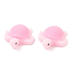 Pink Непрозрачные кабошоны из смолы, черепаха, розовые, 28x22.5x10 мм