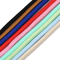 (52) Непрозрачная лаванда Круглый плетеный полиэстерный шнур, для diy craft, разноцветные, 6 мм, около 2.19 ярдов (2 м) / шт