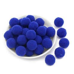 Medium Blue Polyester Ball, Costume Accessories, Clothing Accessories, Round, Medium Blue, 10mm, 288pcs/bag