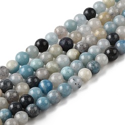 Trolleite Натуральные нити троллейтовых бусин, круглые, 4~5 мм, отверстие : 0.8 мм, около 87 шт / нитка, 15.35 дюйм (39 см)