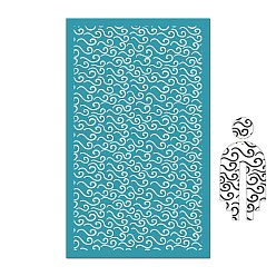Cloud Polyester Silk Screen Printing Stencil, Reusable Polymer Clay Silkscreen Tool, for DIY Polymer Clay Earrings Making, Cloud, 151x96mm