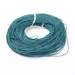 Sky Blue Cowhide Leather Cord, Leather Jewelry Cord, Sky Blue, Size: about 1.5mm thick, about 109.36 yards(100m)/bundle