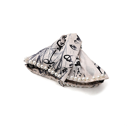 Белый Заколки для волос с когтями из ткани, аксессуары для волос для женщин и девочек, белые, 125x80 мм