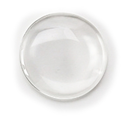 Clear Transparent Glass Cabochons, Hlaf Round/Dome, Clear, 12mm