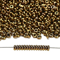 (223) Antique Bronze Toho 8/0 полукруглые бусины, японский бисер, (223) античная бронза, 8/0, 3x1.15 мм, отверстие : 1.2 мм, Около 3722 шт / 50 г