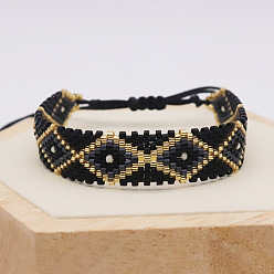005 Bohemian Ethnic Miyuki Bracelet for Women with Minimalist Geometric Design