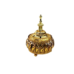 Золотой Железные курильницы для благовоний башня держатель для курильницы, полая буддийская печь для ароматерапии домашний декор, золотые, 90x140 мм