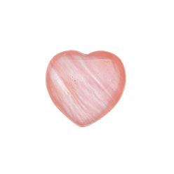 Вишневый Кварц Синтетическое вишневое кварцевое стекло сердце скульптура дисплей украшения, для домашнего офисного стола, 15x15x10 мм