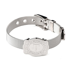 Letter T 304 Браслеты-цепочки из нержавеющей стали для часов (женские и мужские), овальный с буквой, цвет нержавеющей стали, Письмо T, 8.54 дюйм (21.7 см)