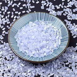 (HTL2563) Шелковый Бледно-светлый Лавандовый Миюки половина бусины тила, японский бисер, 2 отверстие, (htl 2563) шелк бледно-светло-лавандовый, 5x2.3x1.9 мм, отверстие : 0.8 мм, Около 250 шт / 10 г