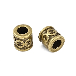 Античная Бронза Разделители для бусин, тибетский стиль, без свинца и без кадмия, античная бронза , трубка, 10x10 мм, отверстие : 5.5 мм