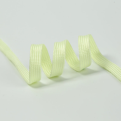 Light Khaki Luminous Polyester Cord Shoelace, Glow in the Dark Flat Shoe Lace, Light Khaki, 8mm, 1.6m/strand